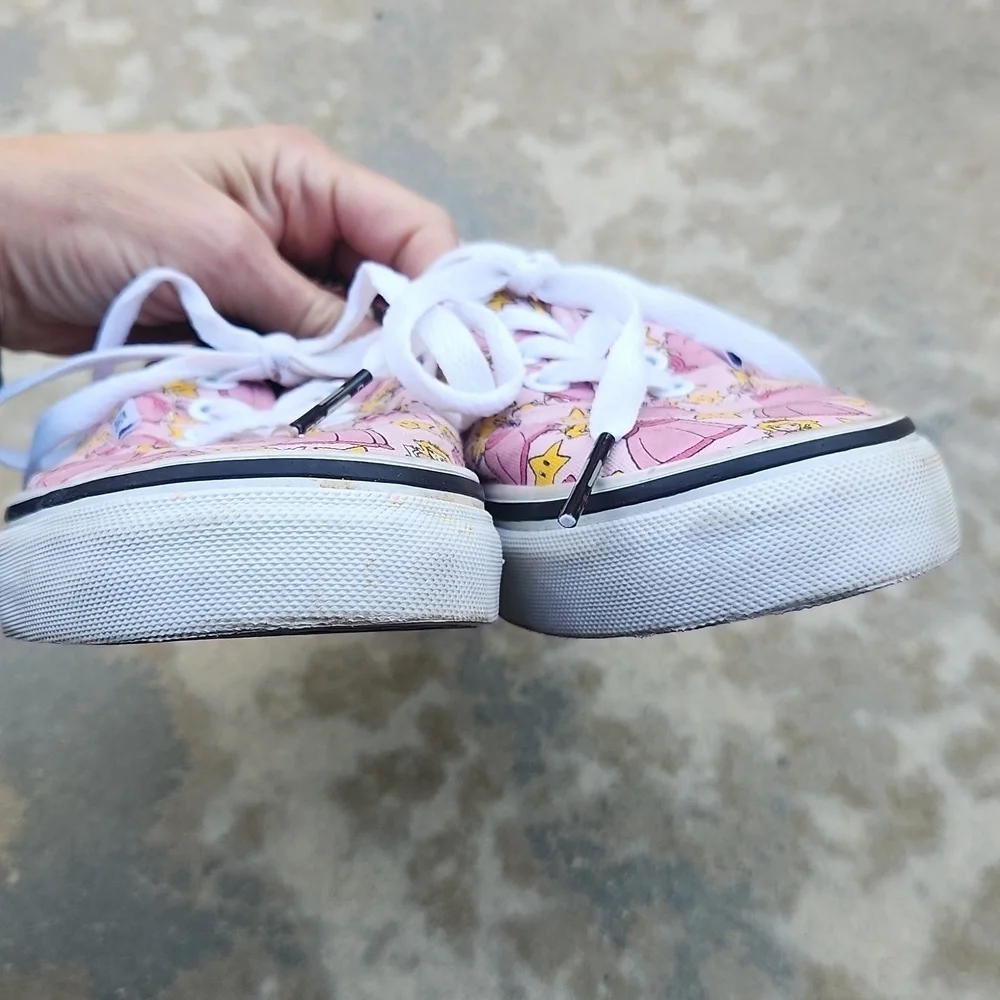 Vans x Nintendo Princess Peach Authentic Shoes Womens 6 Mens 4.5